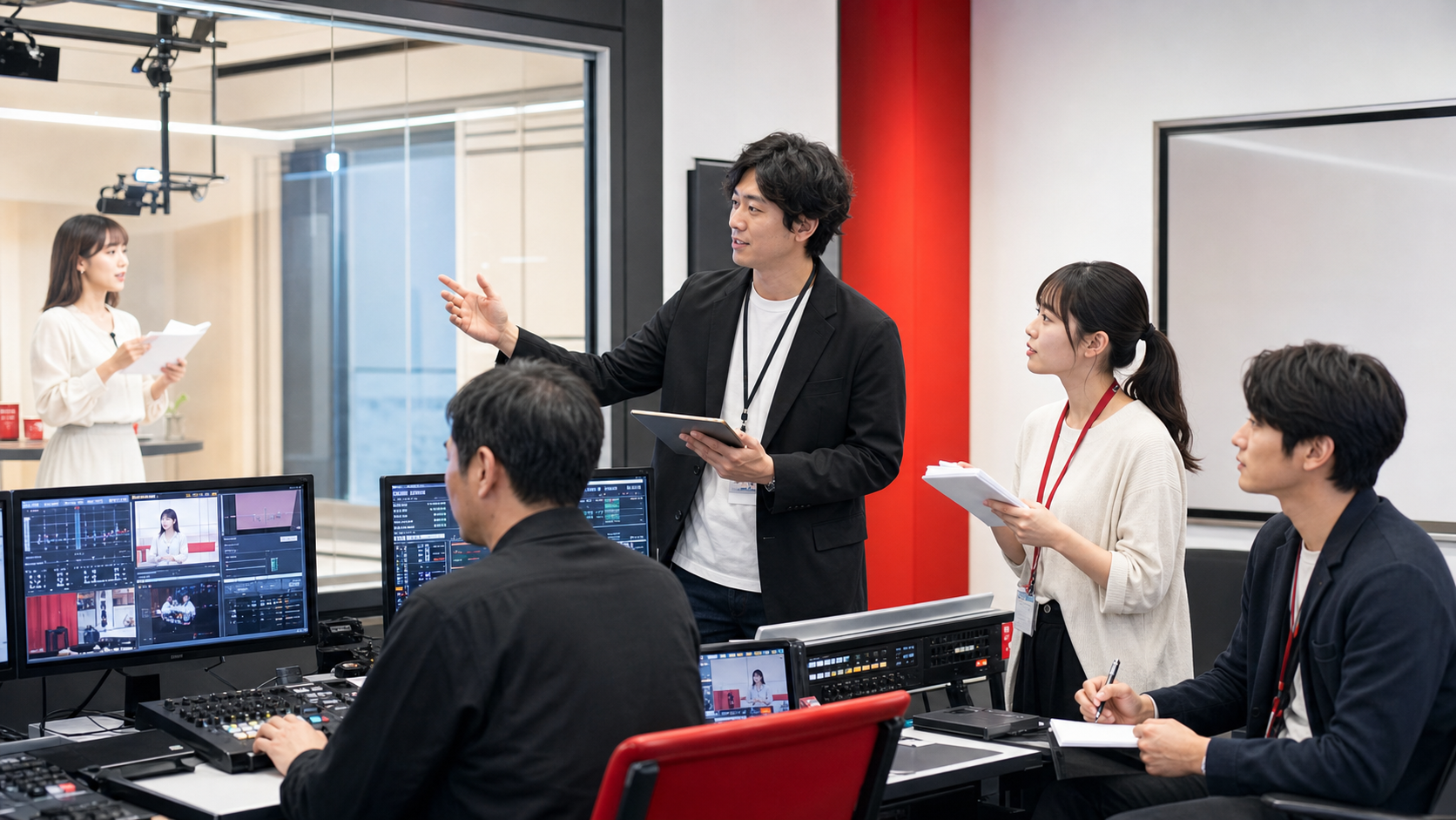 JA 配信制作チームの打ち合わせ風景